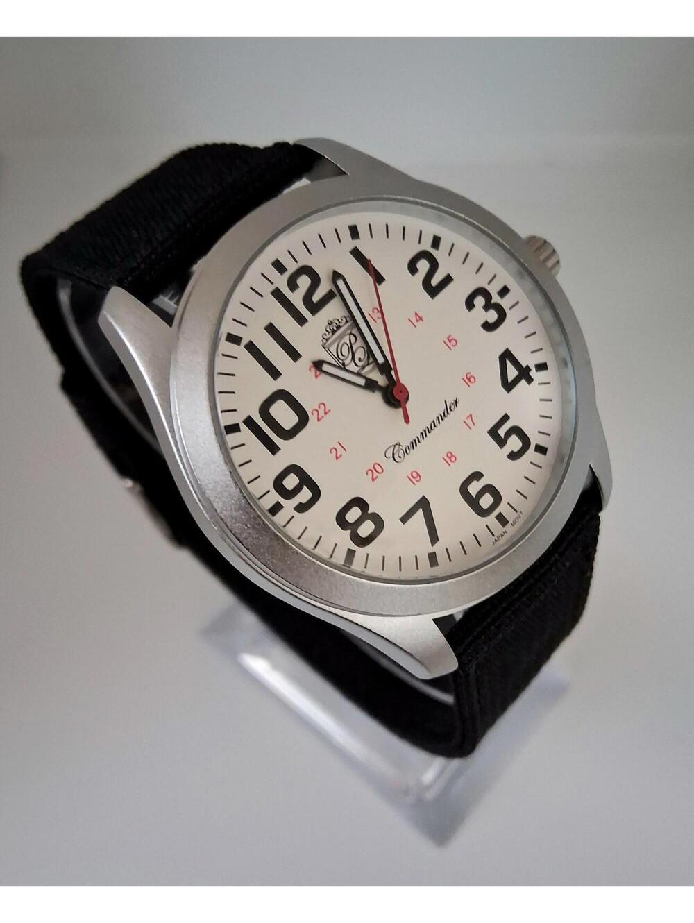 NEW Pierre Lucerne Commander WW2 Style Navy Men's‎ Watch
